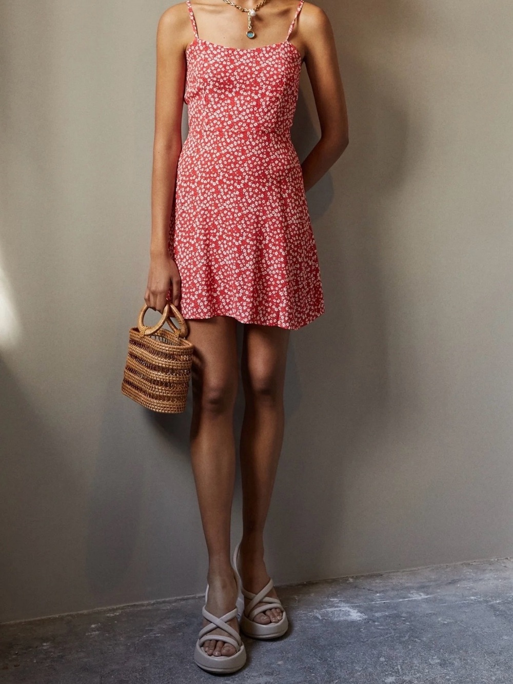 Red French Connection Summer dress
